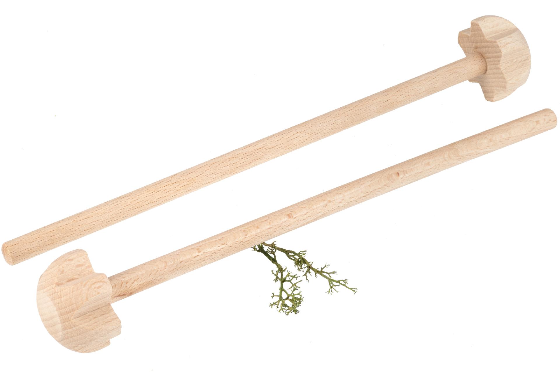 Holz-Quirl aus Buchenholz - in 3 Größen erhältlich - 25 cm
