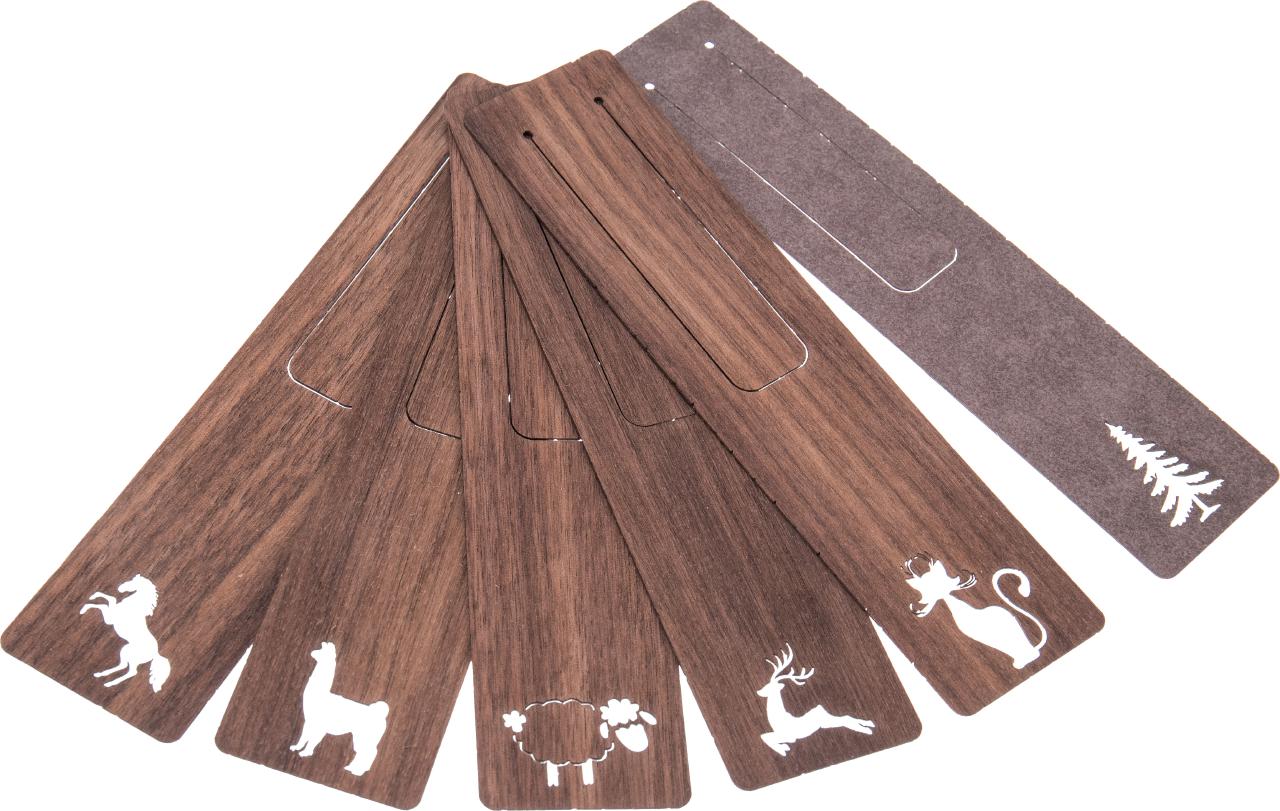 Holz Lesezeichen aus Nussbaum geoelt