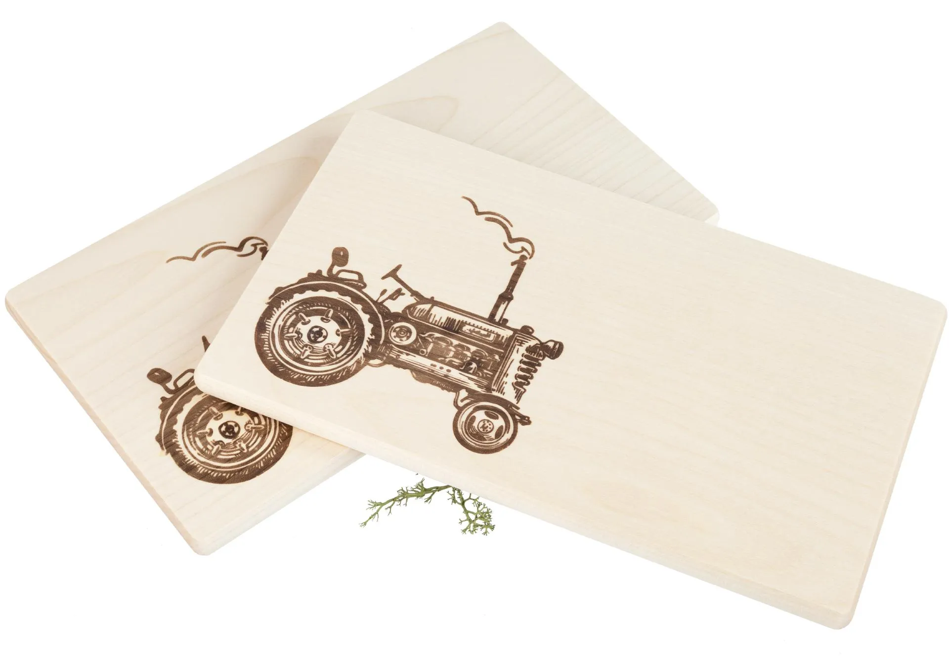 Frühstücksbrett FSC® Ahorn 26 x 15 x 1,2 cm - Traktor Oldtimer