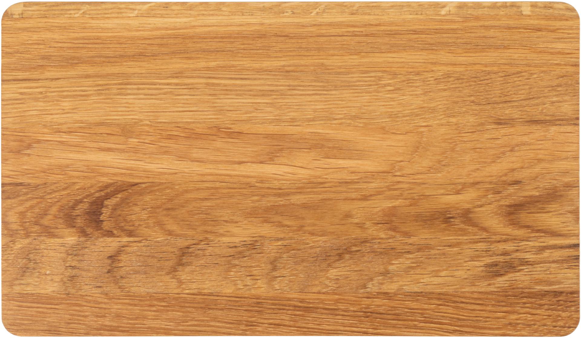 Holz Schneidebrett aus Ulme / Rüster geölt - 26 x 15 x 1,2 cm