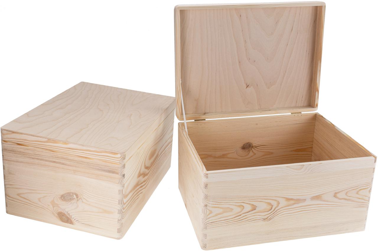 Holz Kiste Organizer mit Klappdeckel
