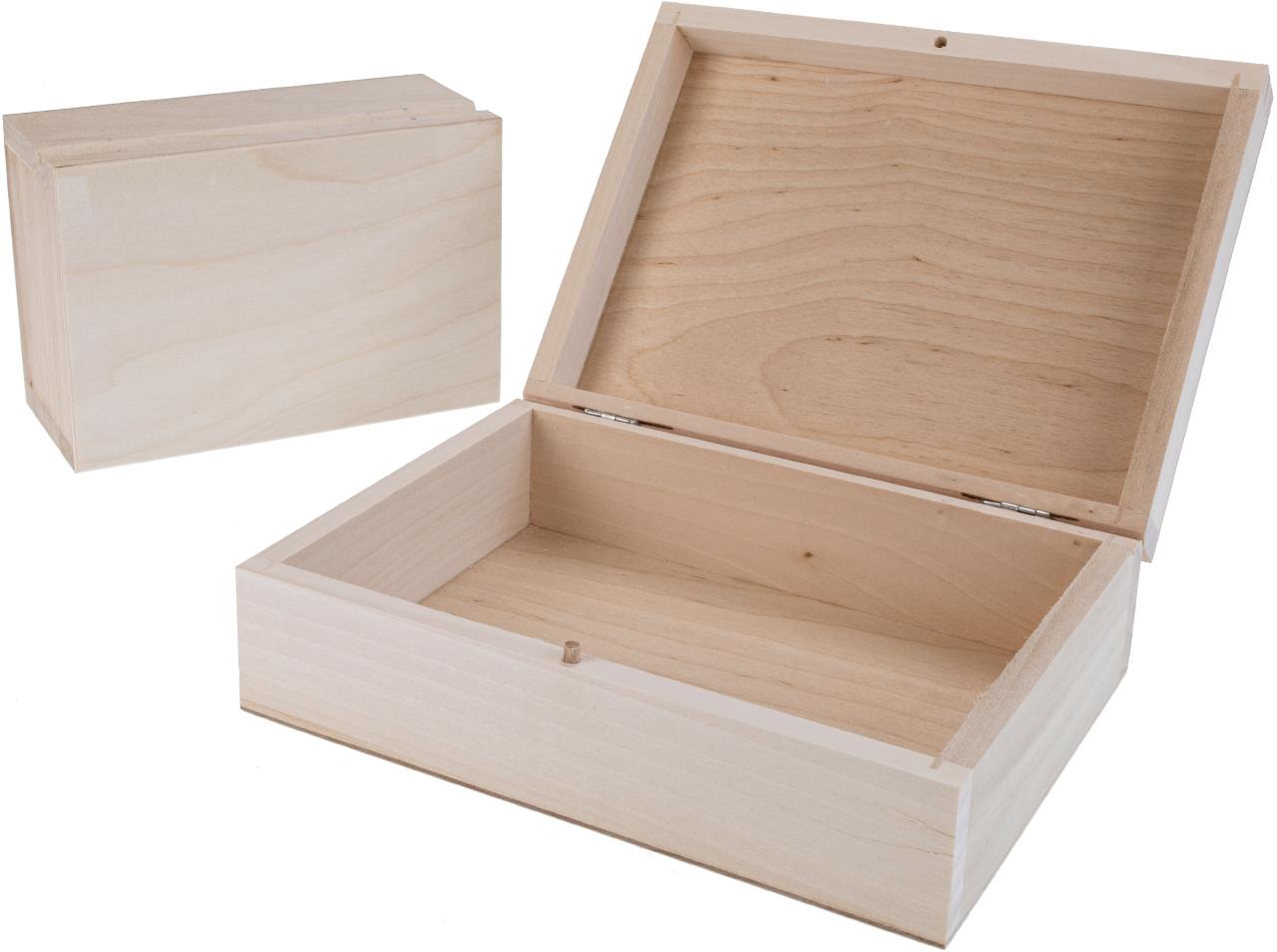 Holz Box mit Deckel und Sicherungspin ca