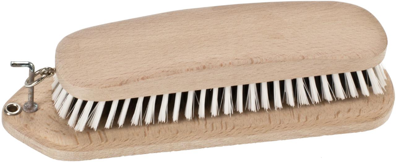 Kleiderbuerste mit Halter aus Buche roh