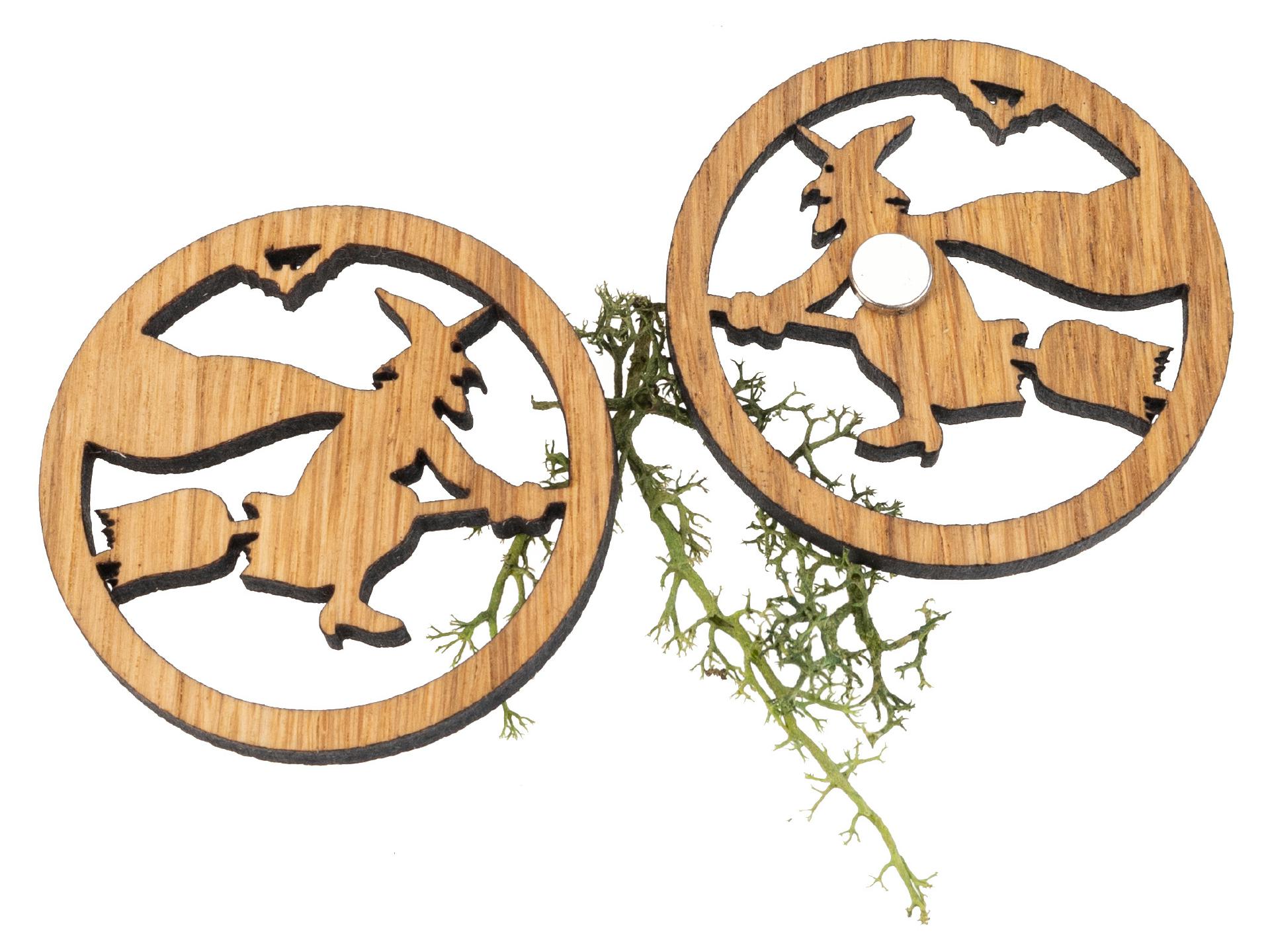 Holz Magnet in Hexen Form | Eiche geölt FSC® zertifiziert
