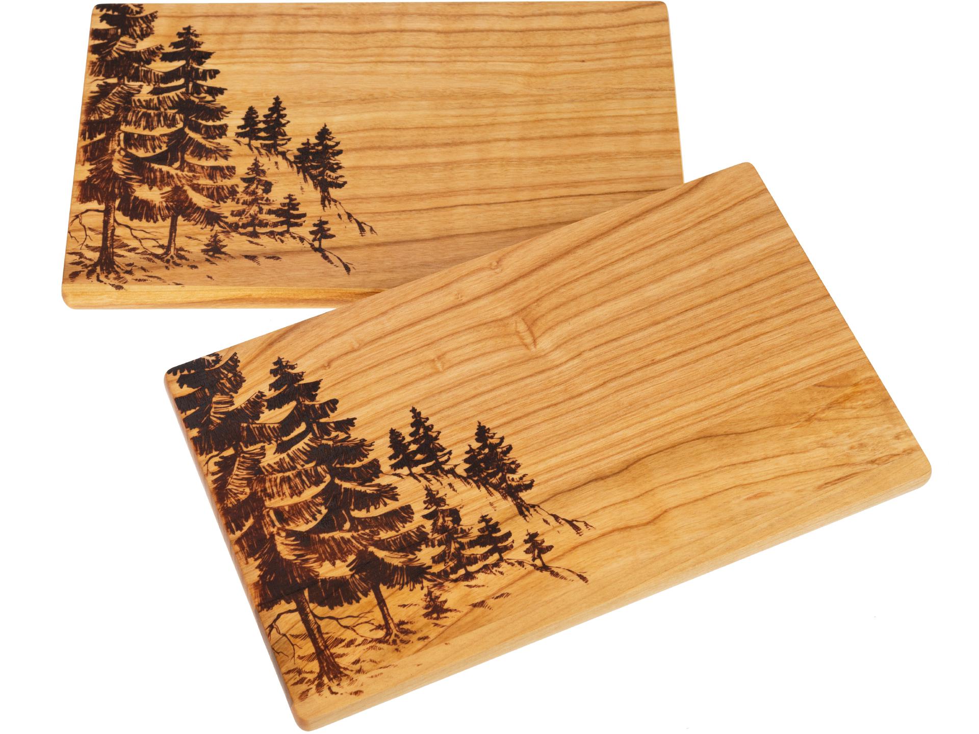 Schneidebrett Kirsche geölt - 30 x 18 x 1,5 cm - Tannen Wald FSC®