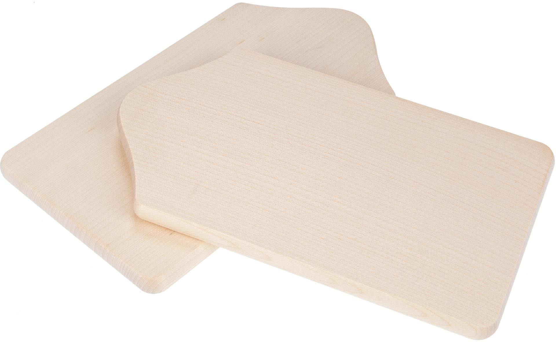 Schneidebrett FSC® Ahorn geschwungen 23 x 13 x 1,2 cm