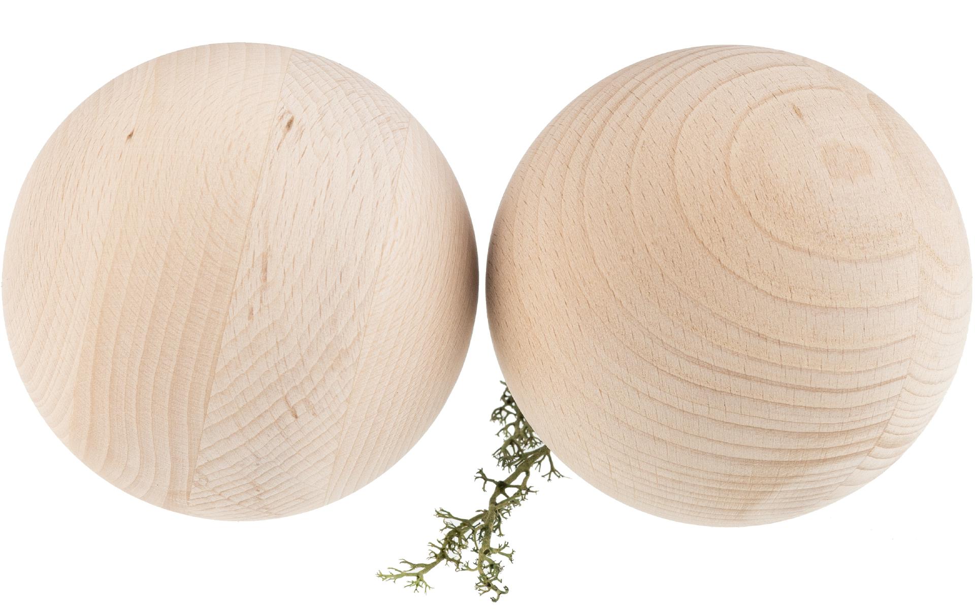 Holz Handschmeichler Massage Kugel 10 cm – XXL Faszienball aus Buche