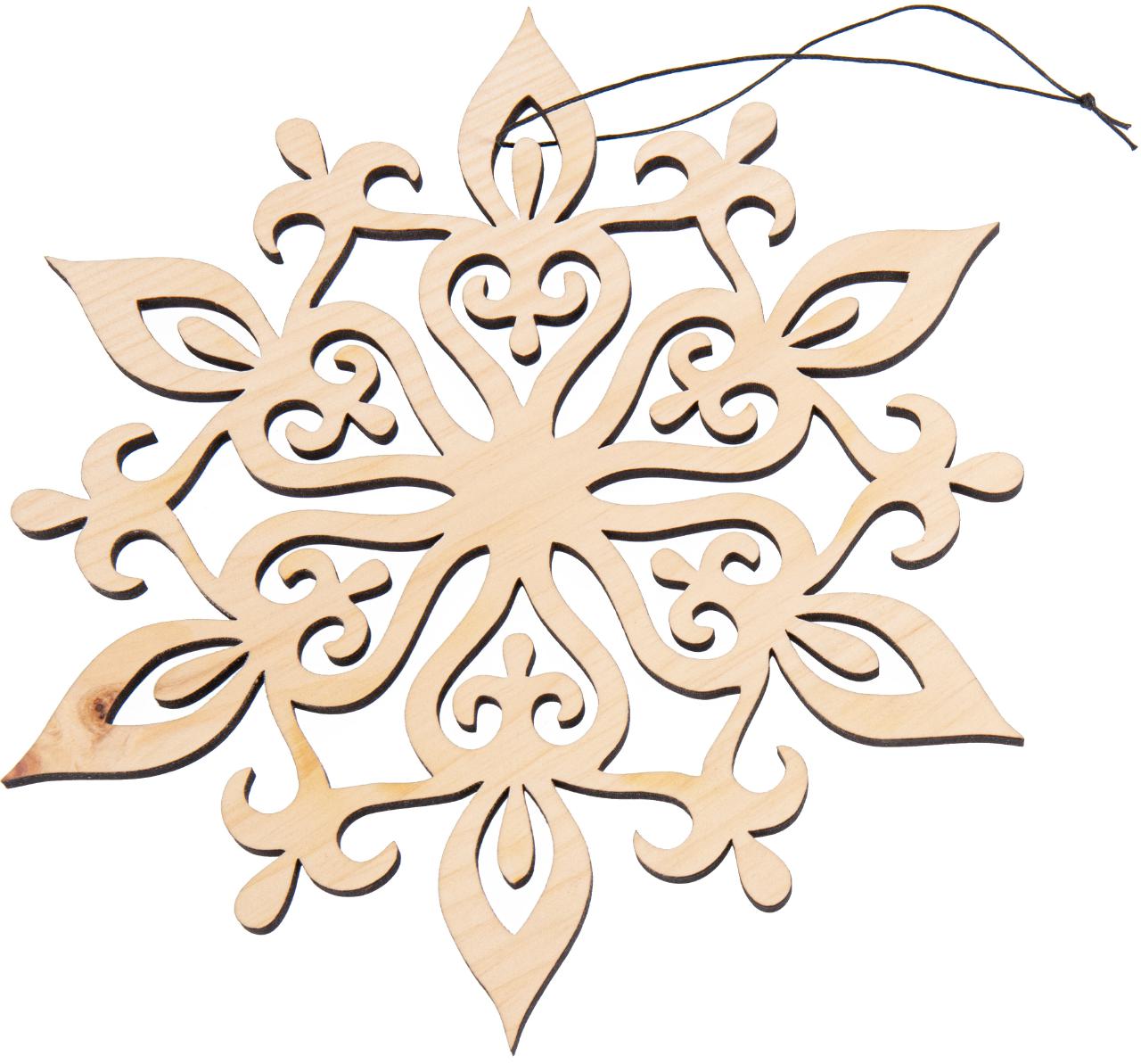 Handgefertigter Weihnachtsstern aus duftender Zirbe