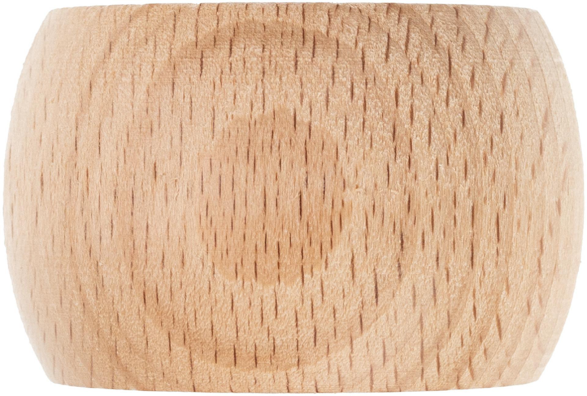 Individualisierter Holz Serviettenring aus FSC® zertifiziertem Buchenholz mit Lasergravur