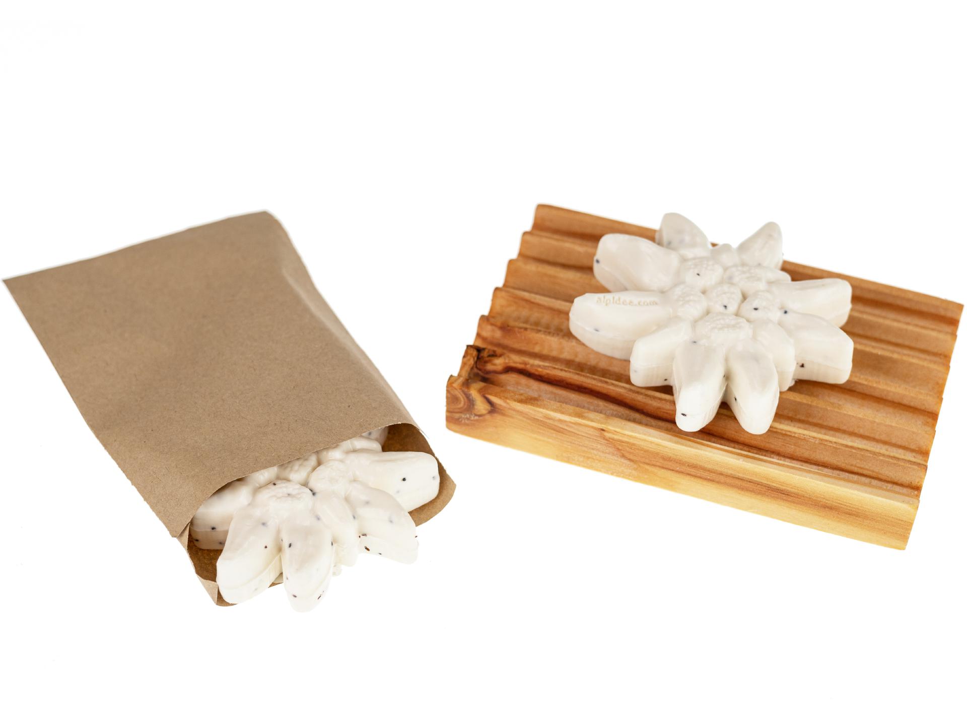 Naturseife mit Eselmilch Handgemachte Seife aus den Alpen EdelweiÃŸbluete