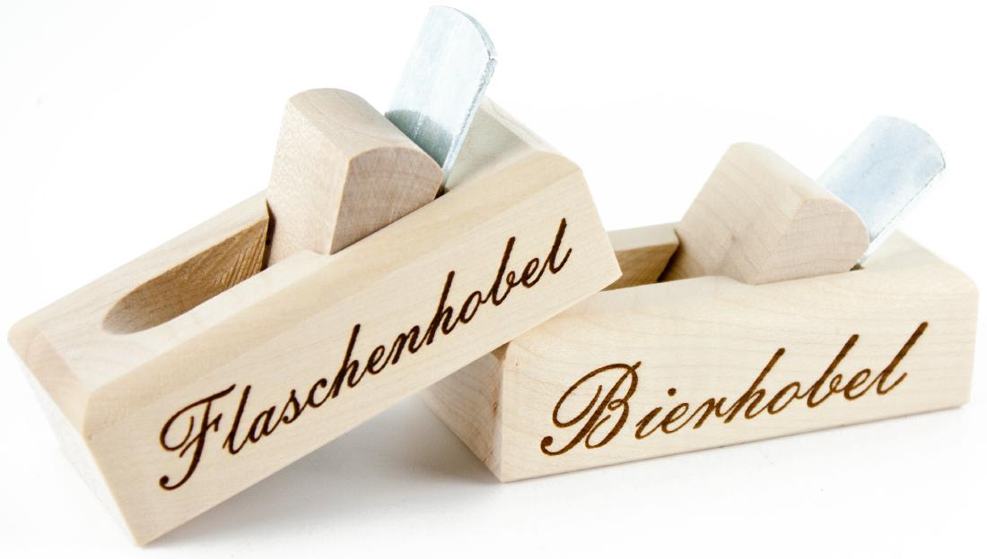 Flaschenoeffner Hobel Ahorn Bierhobel