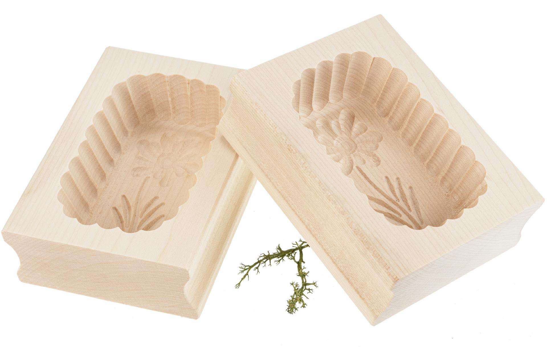 Buttermodel aus Ahornholz - 12 x 9 x 4 cm (125 Gramm)