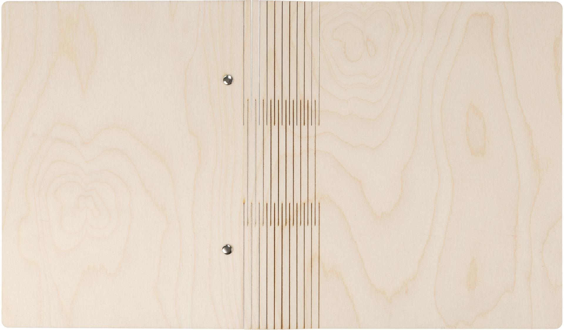 Ringordner aus Birkenholz mit Holzscharnier | DIN A5 22,3x18,7 cm