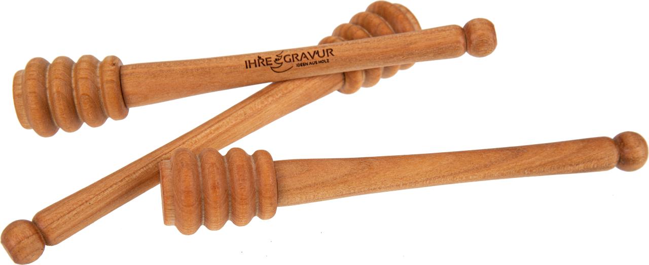 Honigheber Honigloeffel aus geoeltem Kirschholz