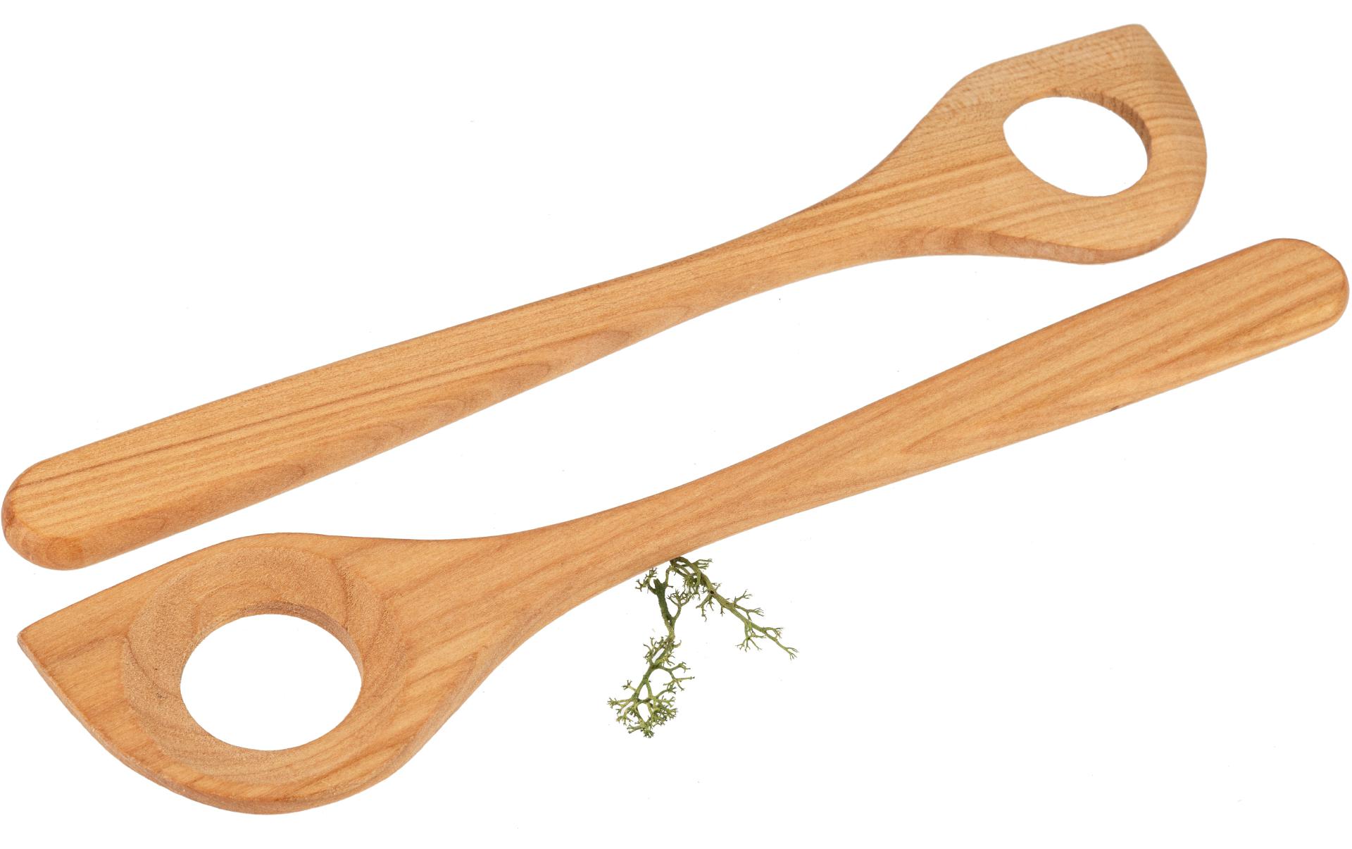 Kirschholz Lochlöffel / Risottolöffel / Kochlöffel - geölt - 30 cm