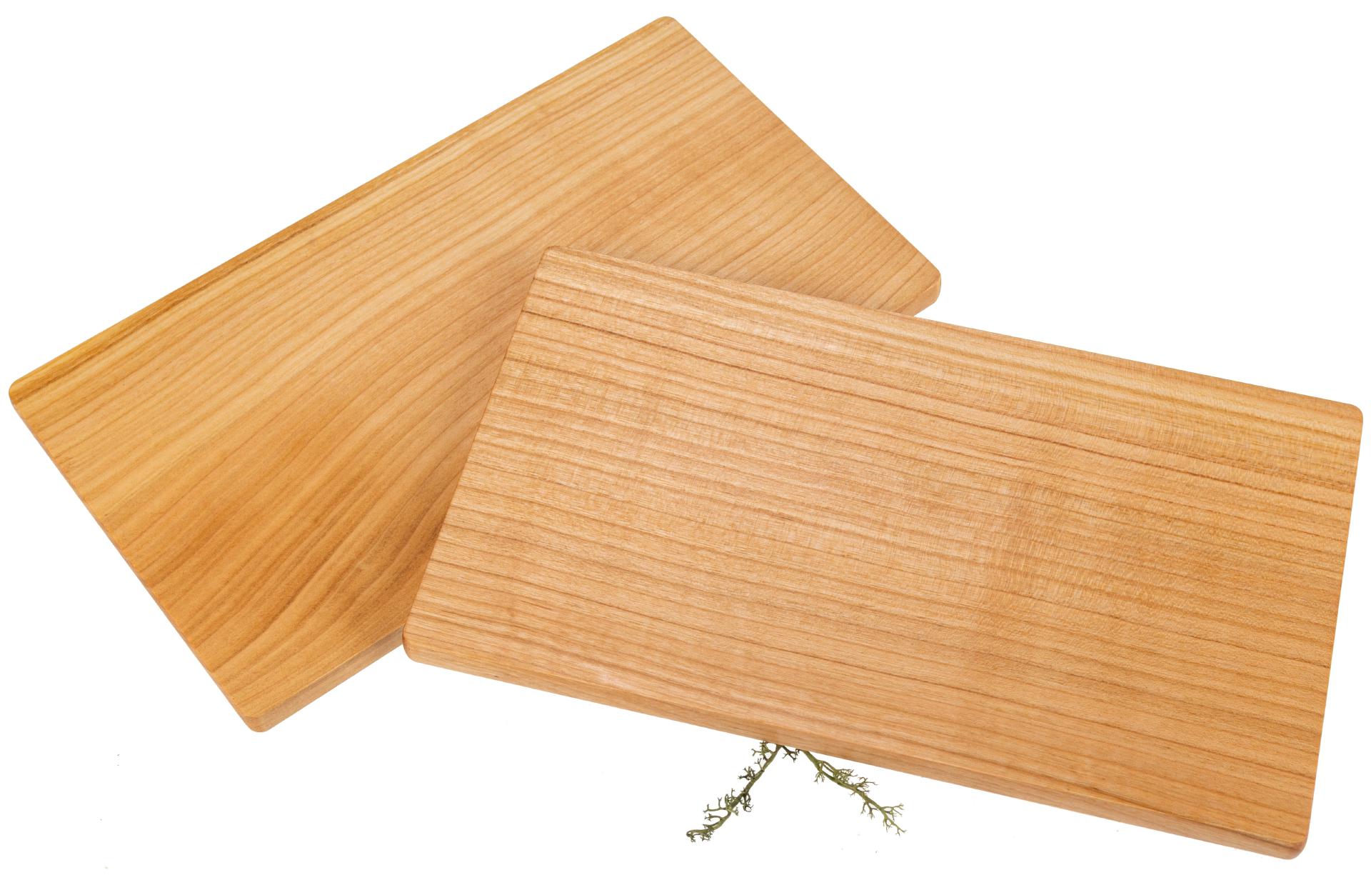 Rechteckiges Schneidebrett Kirschholz geölt 26 x 15 x 1 cm - FSC® Zertifiziert