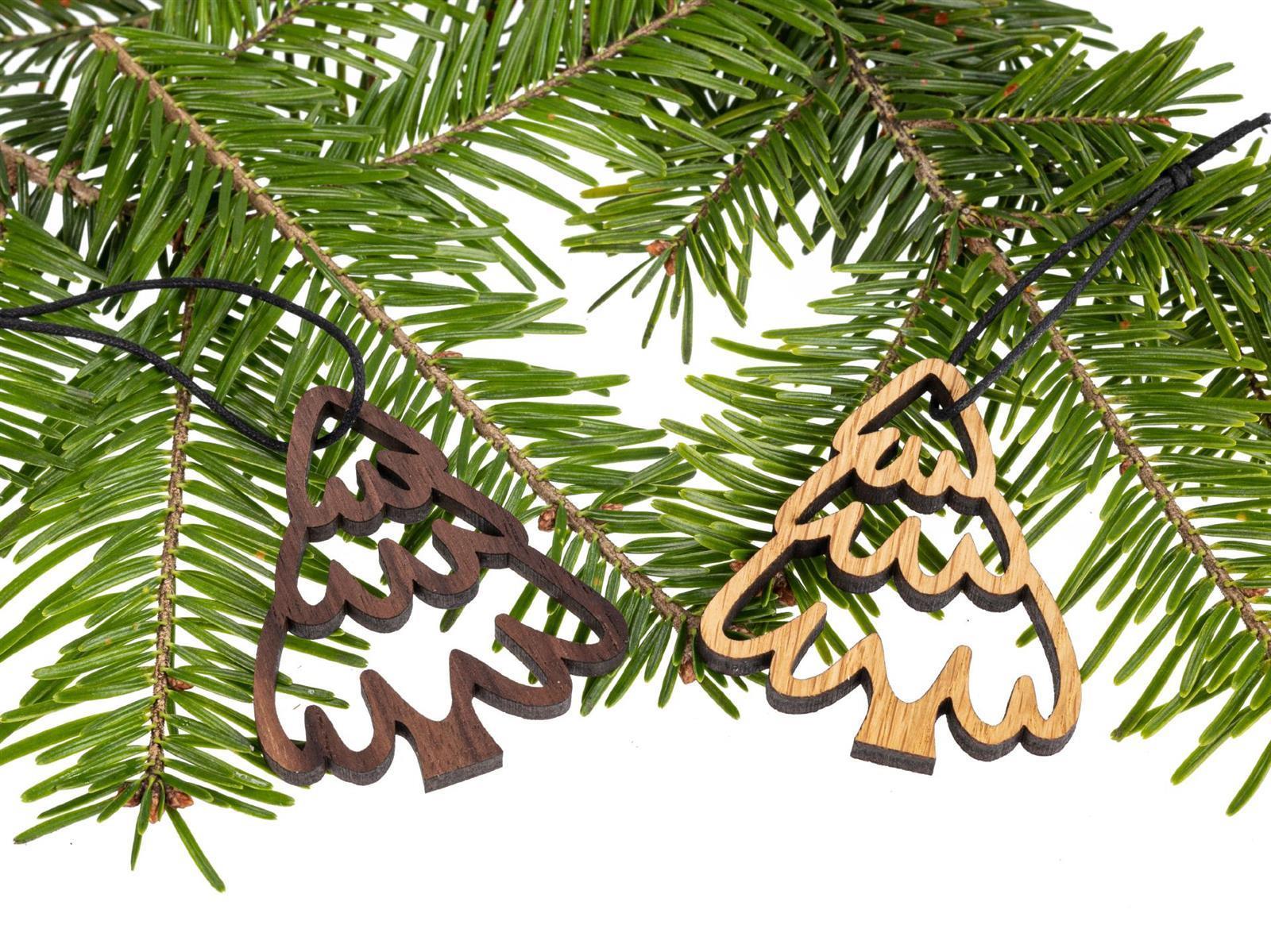 Holz Weihnachtsbaumschmuck Tannenbaum Kontur