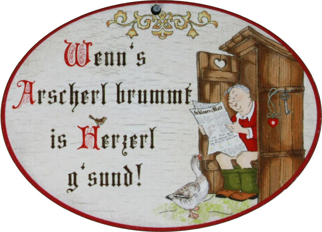 Holz Spruchschilder bunt bedruckt