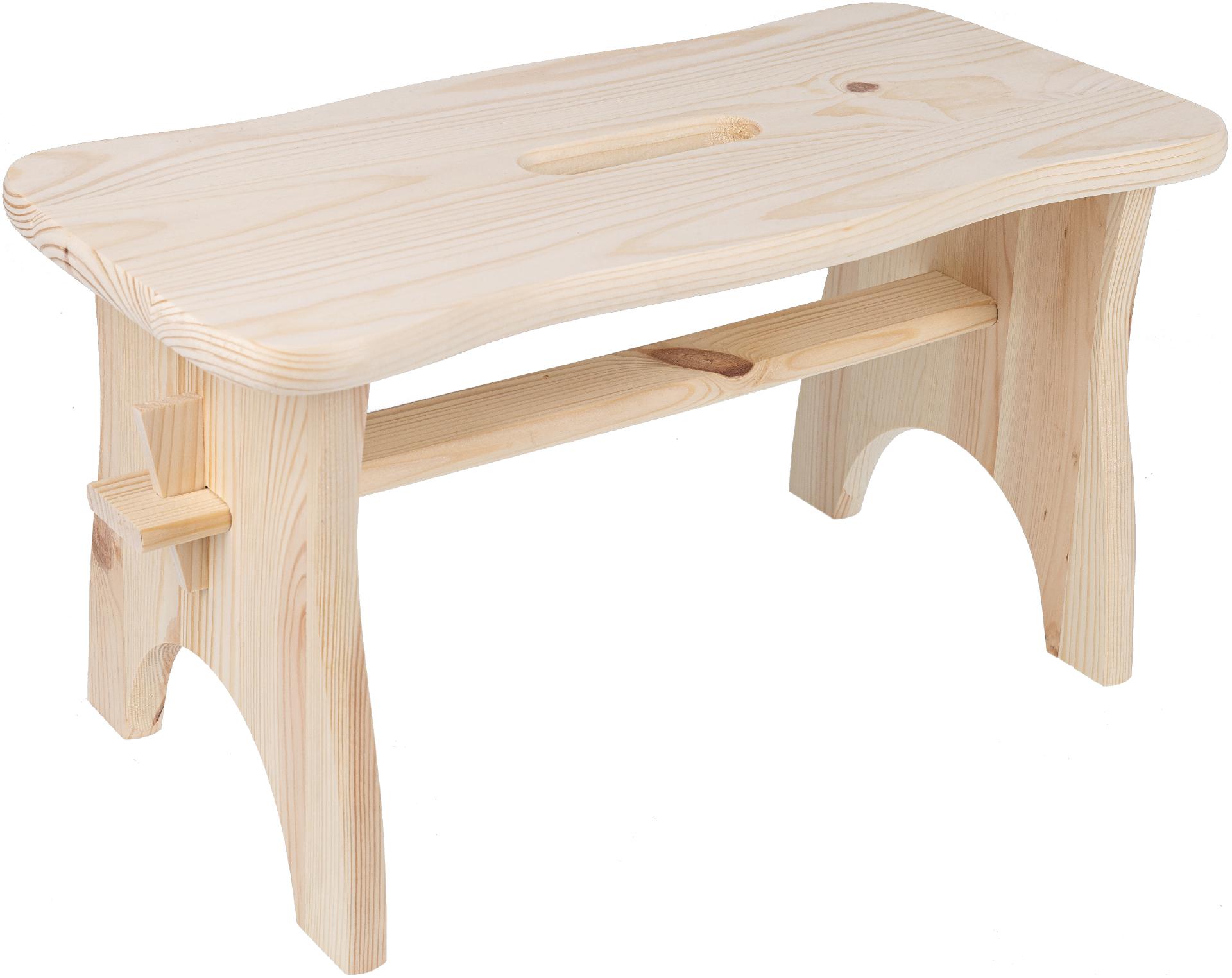Holz Schemel aus FSC Fichte Holzhocker