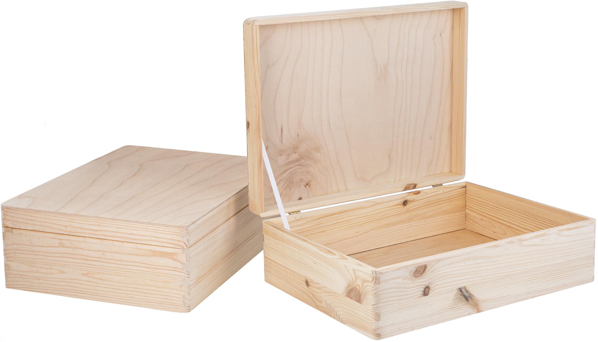 GroÃŸe Holz Kiste mit Birke Klappdeckel