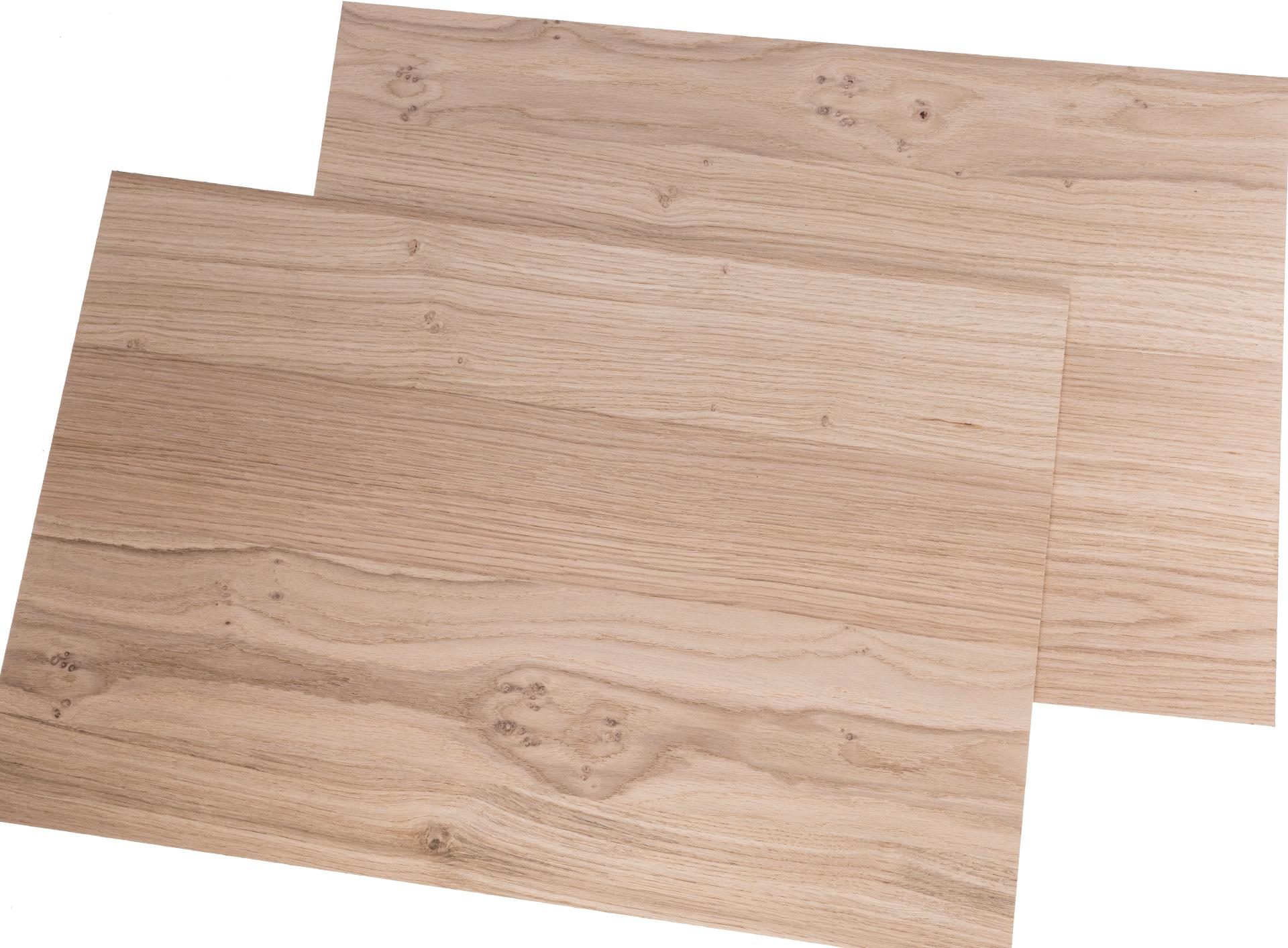 Holzplatte Eiche Kleinastig beidseitig gebuerstet Furnier FSC AB Qualitaet MDF Kern