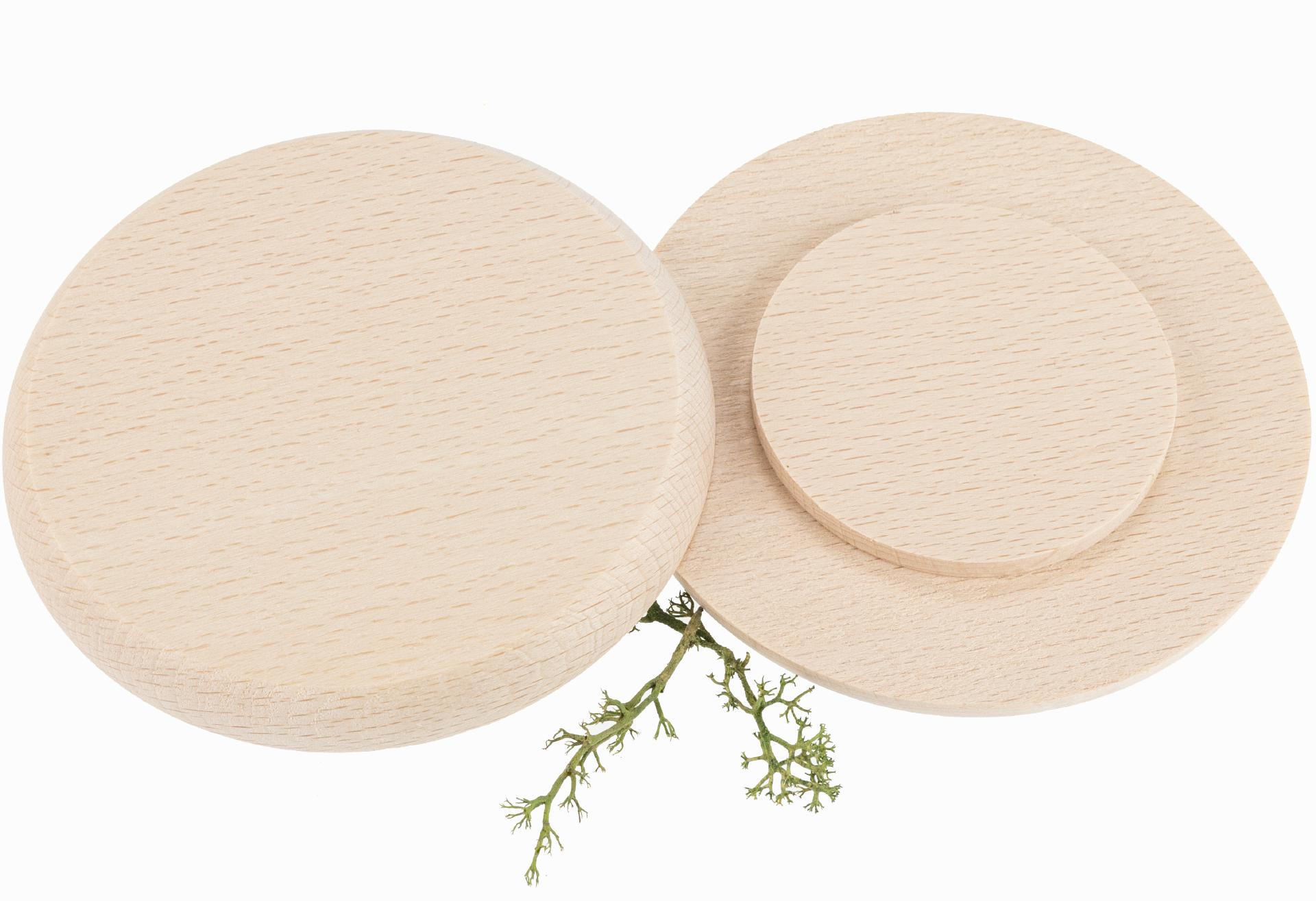 Bierdeckel / Glasabdeckung aus FSC® zertifiziertem Buchenholz