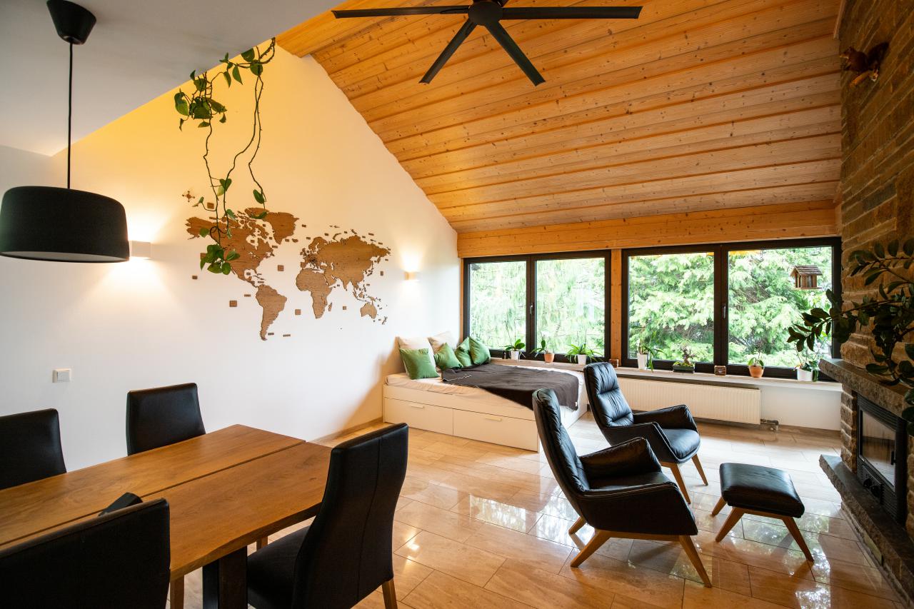 Holz Weltkarte Wanddeko
