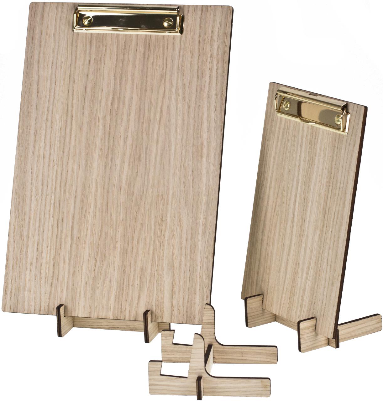 Aufsteller fuer Klemmbretter und Holzbretter