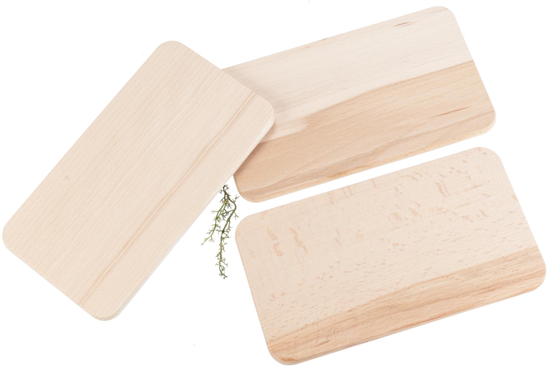 Frühstücksbrettchen Buche mit Kern 22,5 x 12,5  x 1,2 cm