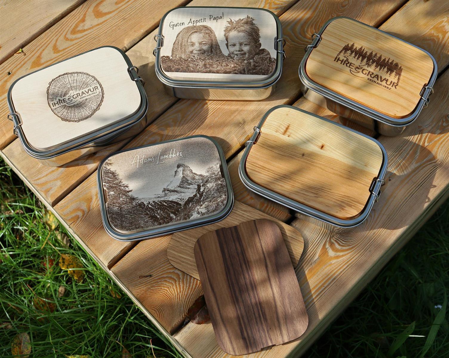 Personalisierte Lunchbox aus Edelstahl