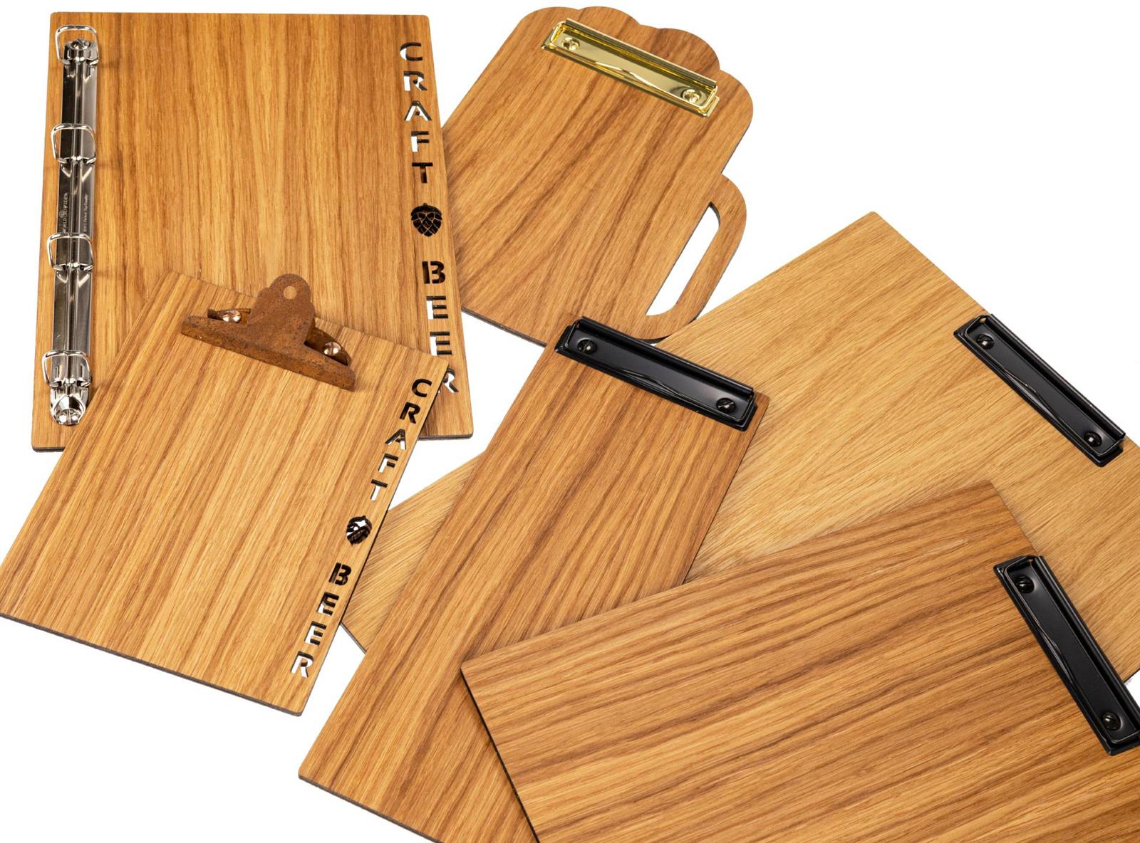 Holz Klemmbrett aus Eiche FSC