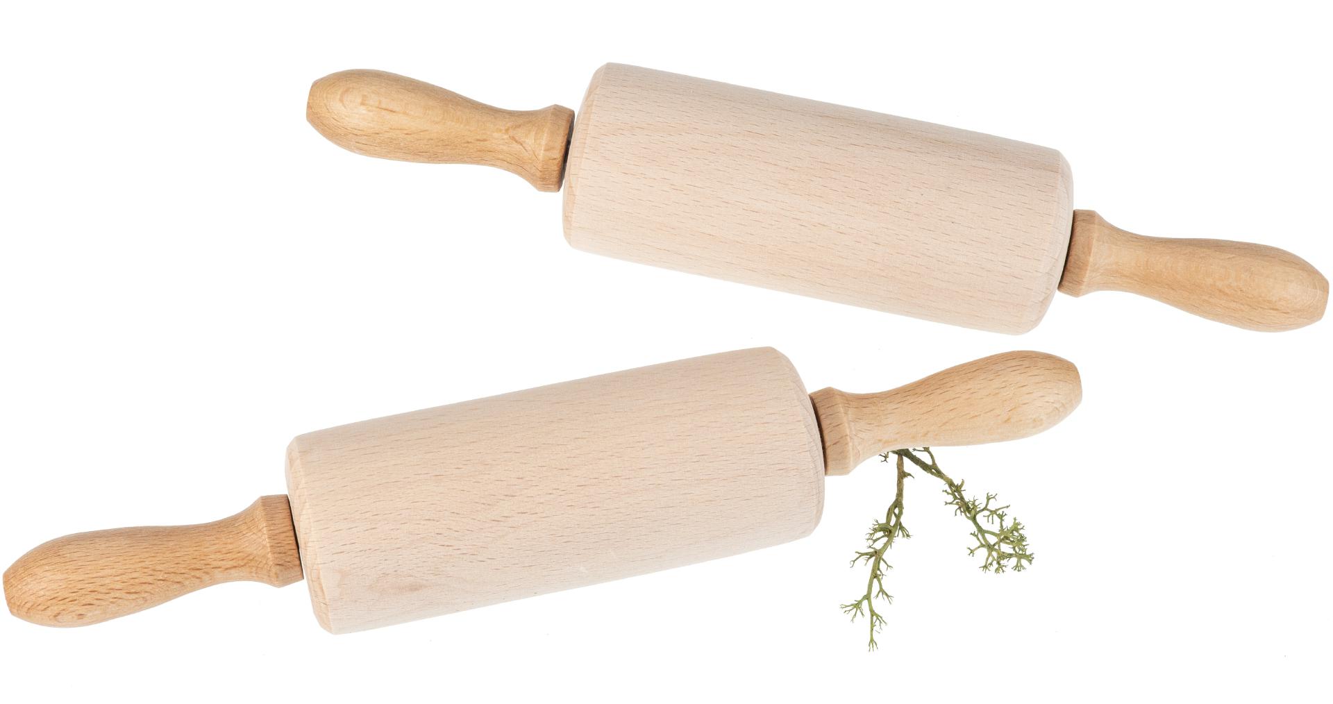 Kinder Nudelholz mit Gleitlager aus Buche -  23 cm