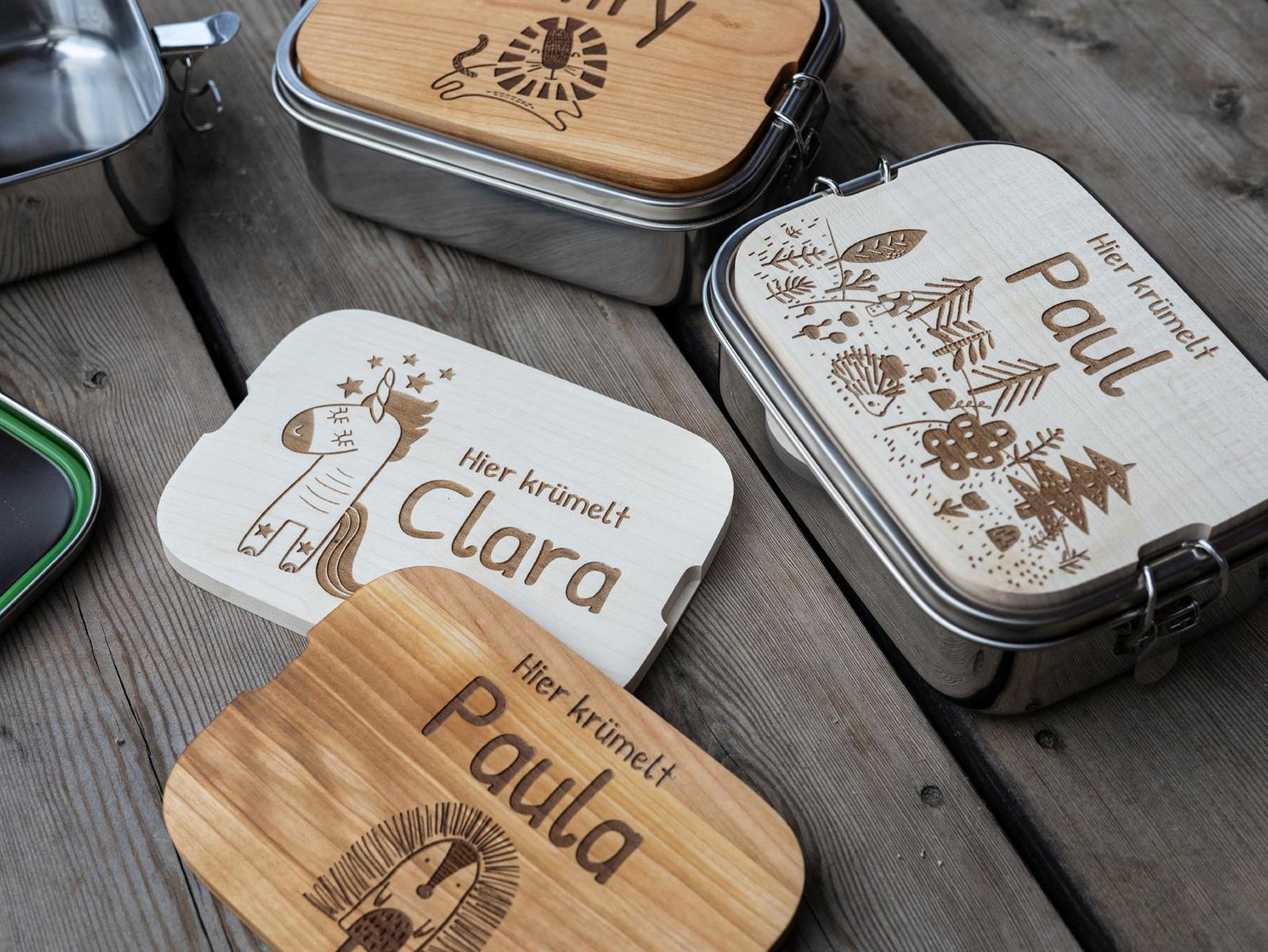 Lunchbox fuer Kinder aus Edelstahl