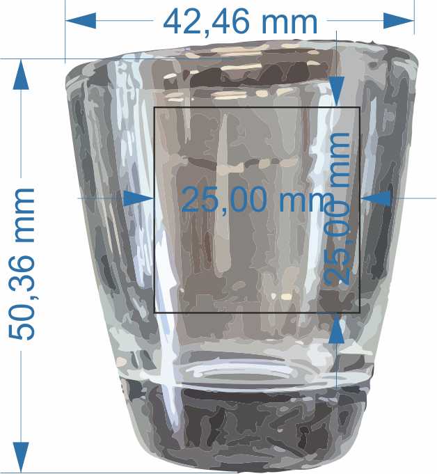 Schnapsglas Stamperl Shotglas ca