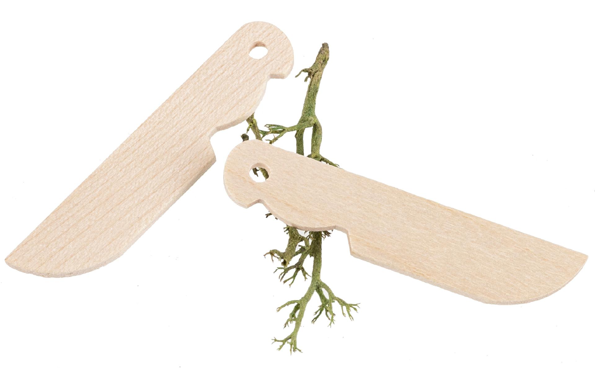 Küchenminiaturen Messer 5 cm mit Loch im Griff