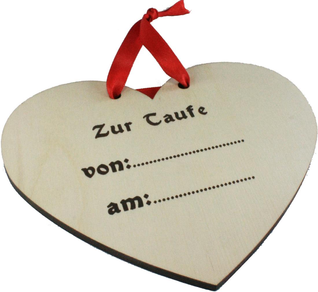 Holz Geschenk Herzen bunt bedruckt Gott schuetze Dich blau
