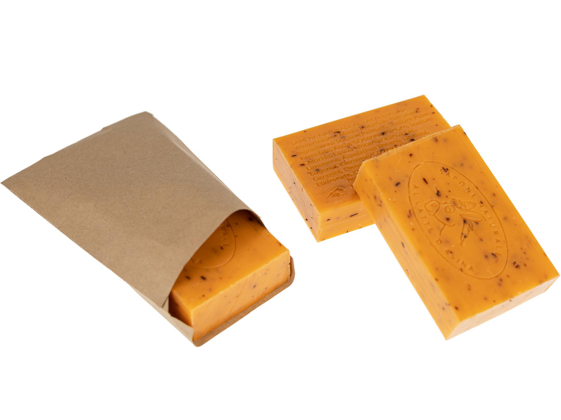 Naturseife mit Eselmilch Handgemachte Seife aus den Alpen Winterzauber Weihnachtsseife