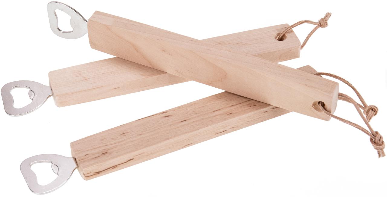 Flaschenoeffner aus Erlenholz