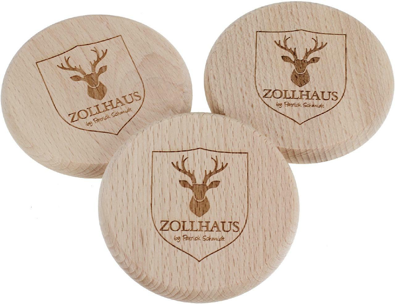 Individualisierter Holz Bierdeckel aus Buche mit Laser Gravur