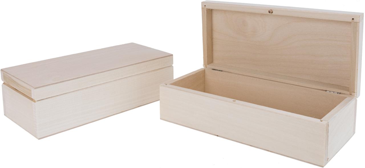 Holz Box mit Deckel und Sicherungspin