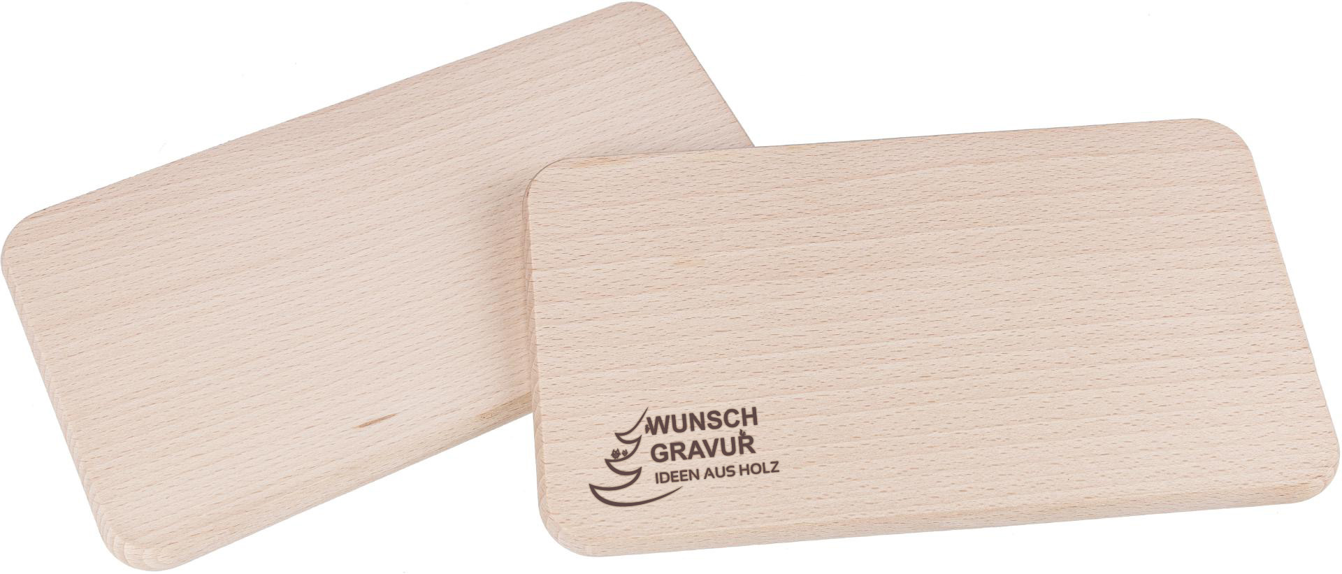 Individualisertes Holz Schneidebrett aus Buche mit Branding