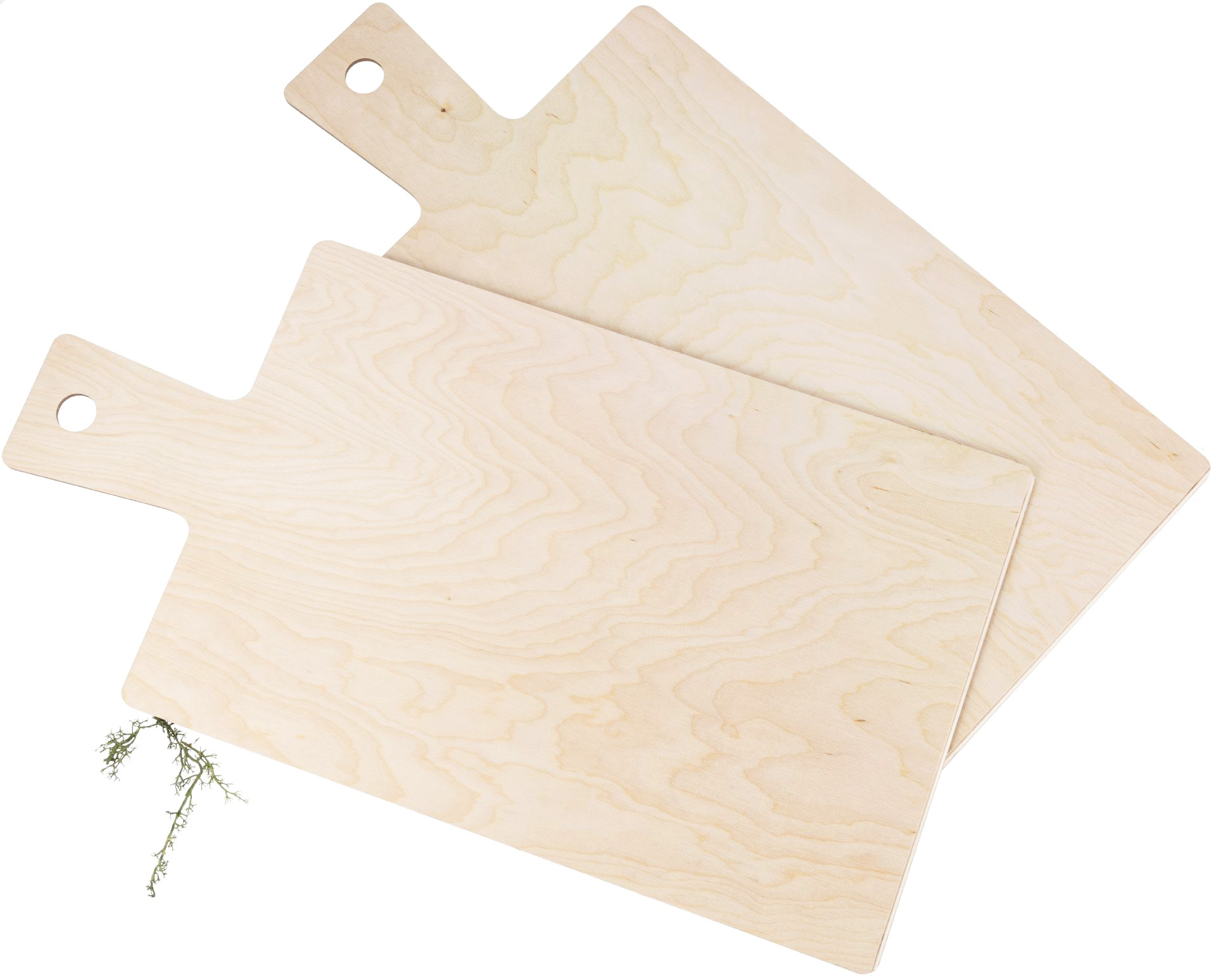 Pizza- und Flammkuchenschieberbrett aus Birke - 48 x 25,5 x 0,4 cm, mit schräger Kante