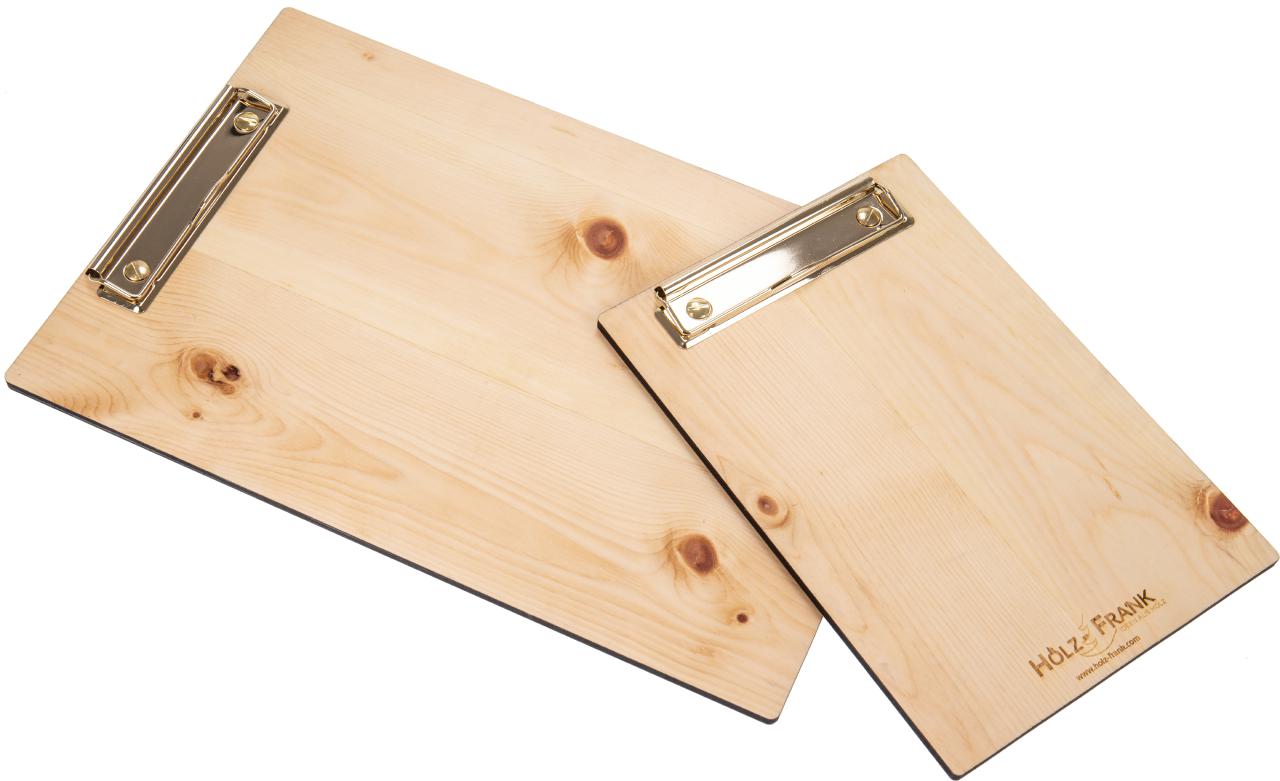 Holz Klemmbrett aus duftendem Zirbenholz