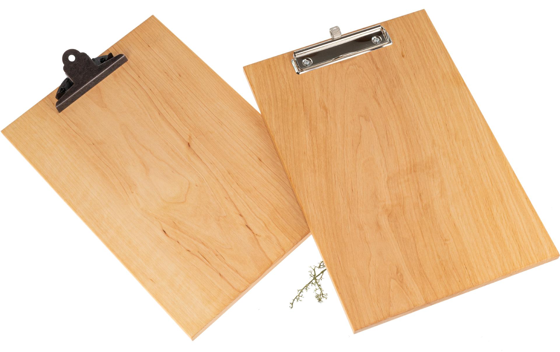 Klemmbrett aus 12mm FSC® Erle Massivholz 