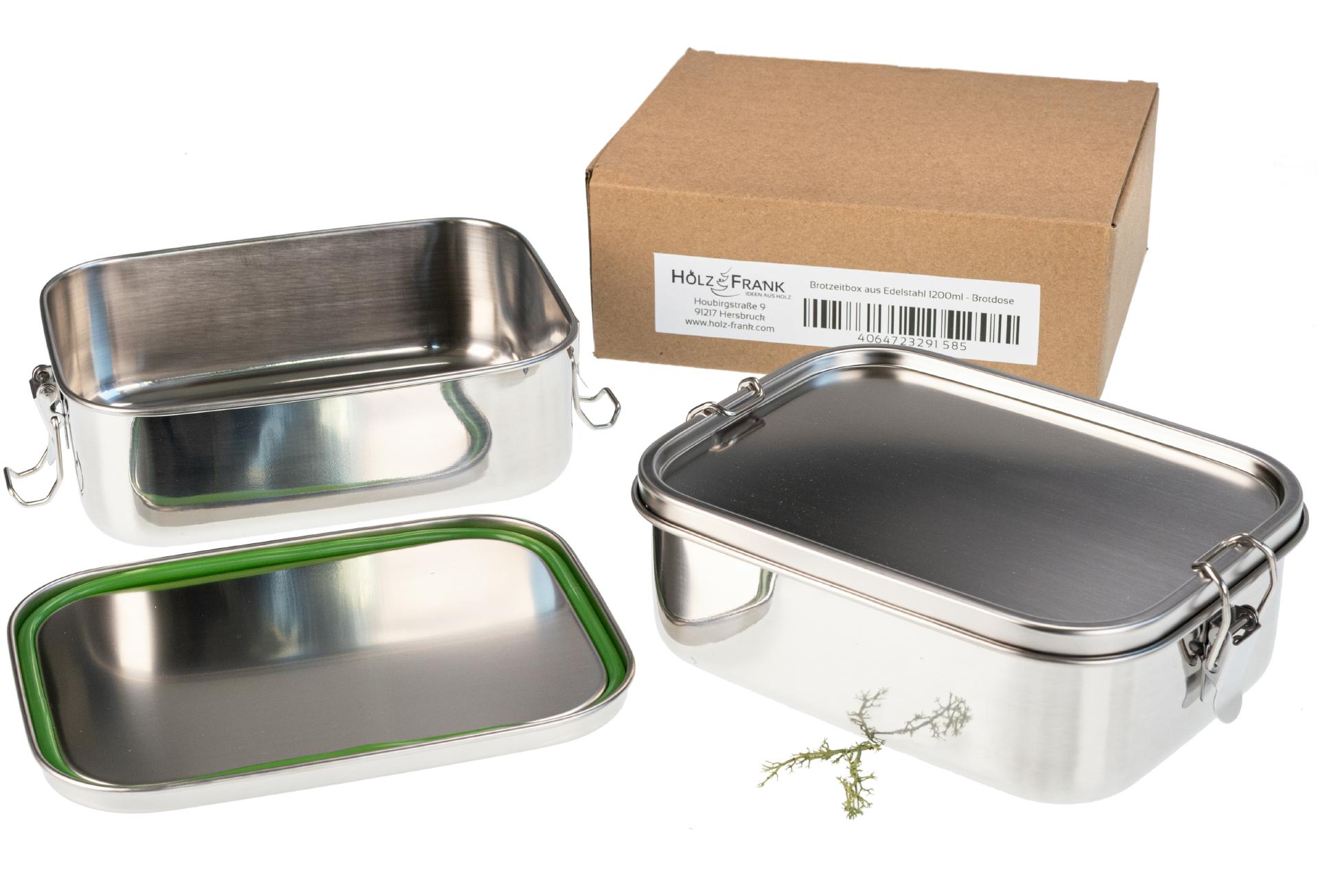 Edelstahl Lunchbox Auslaufsicher | Brotdose 1200ml