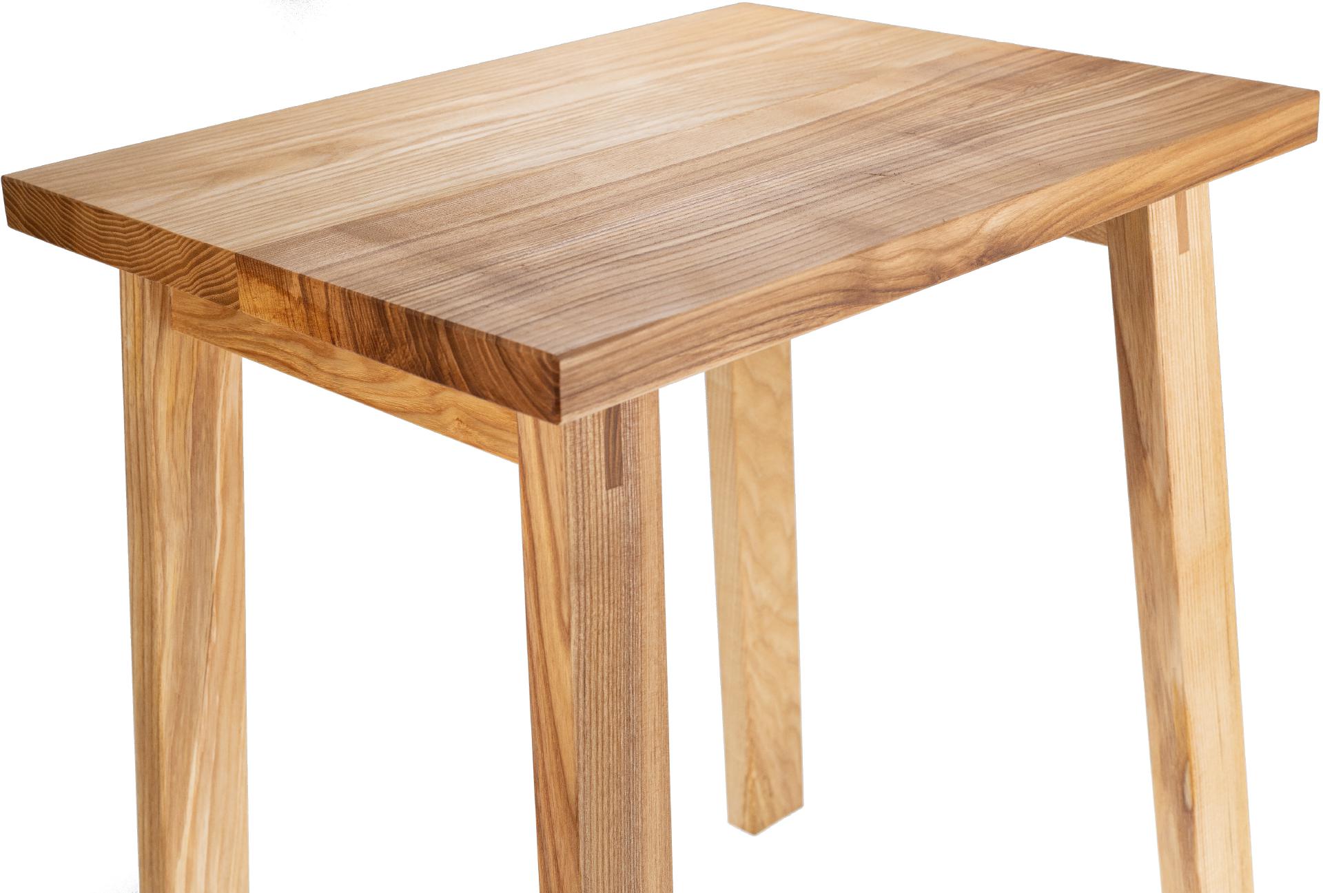 GroÃŸer Holz Hocker aus Esche geoelt Schemel