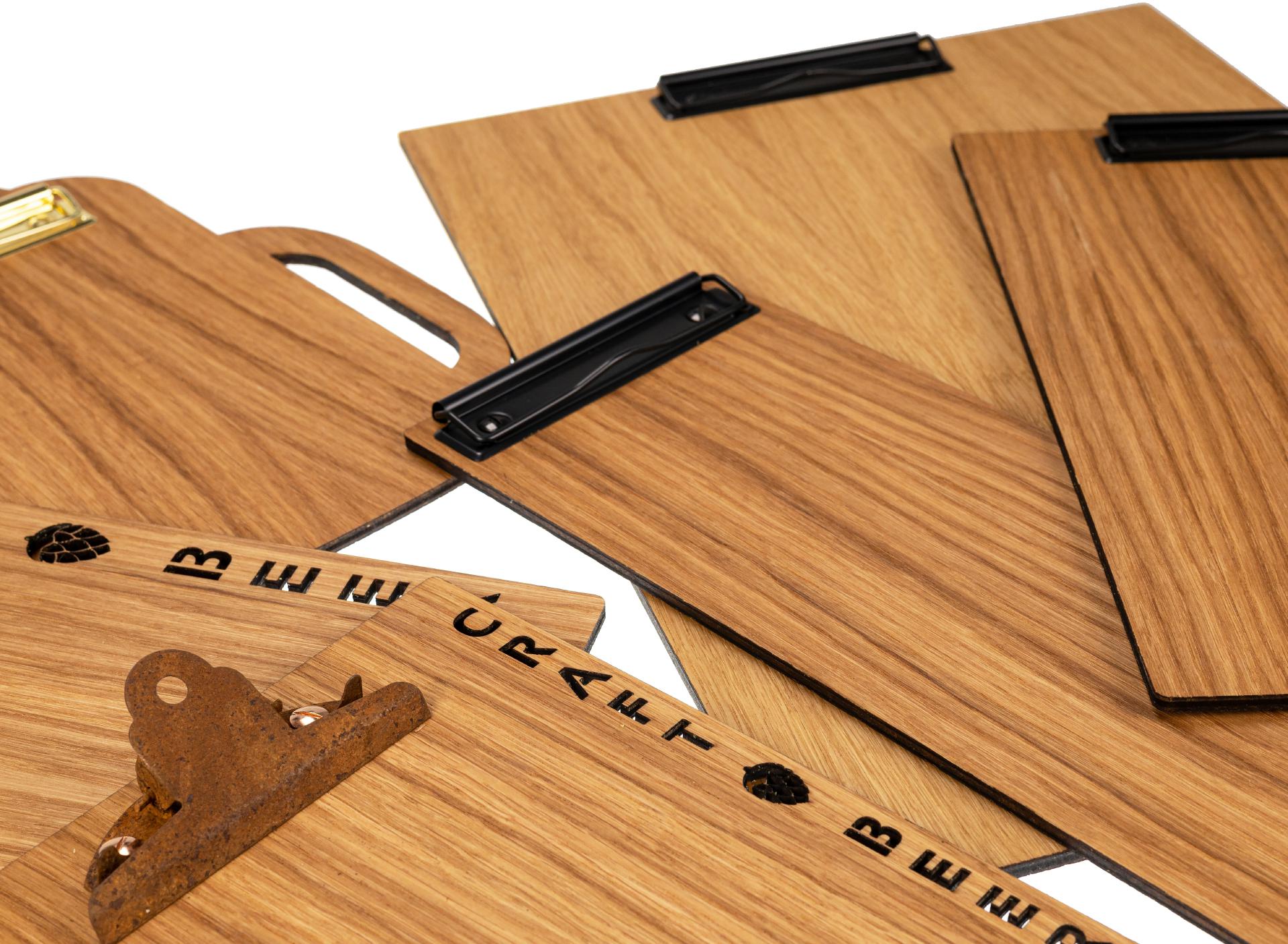 Holz Klemmbrett aus Eiche FSC