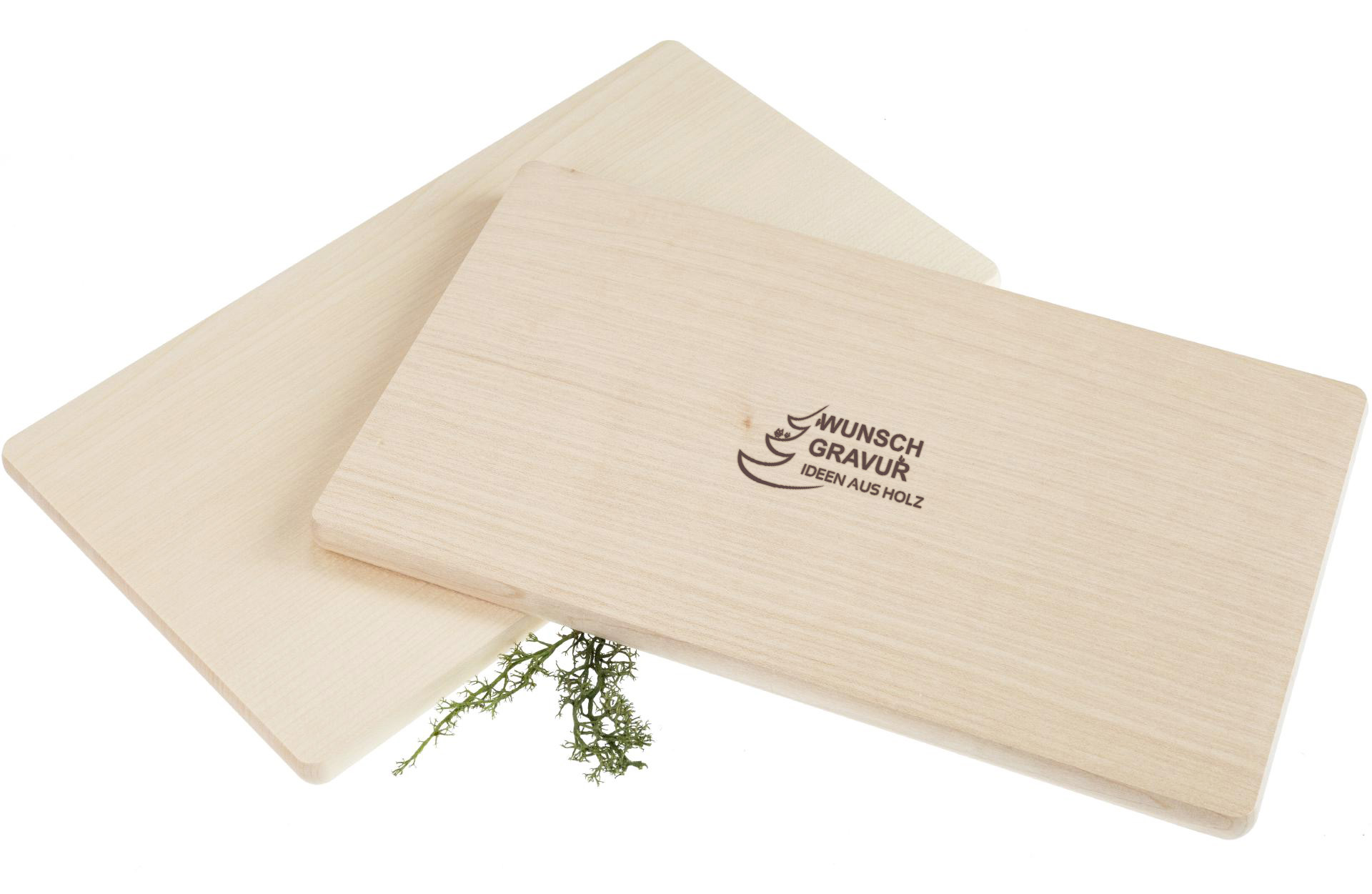 Frühstücksbrettchen aus FSC® Ahorn Holz 26 x 15 x 1,2 cm - mit individueller Lasergravur bis 10 cm²