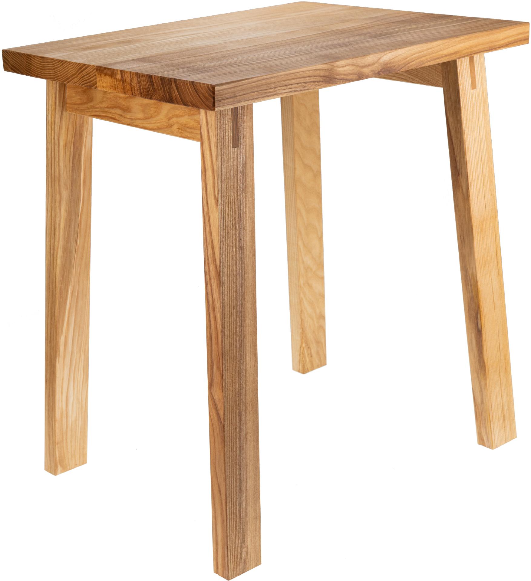 GroÃŸer Holz Hocker aus Esche geoelt Schemel