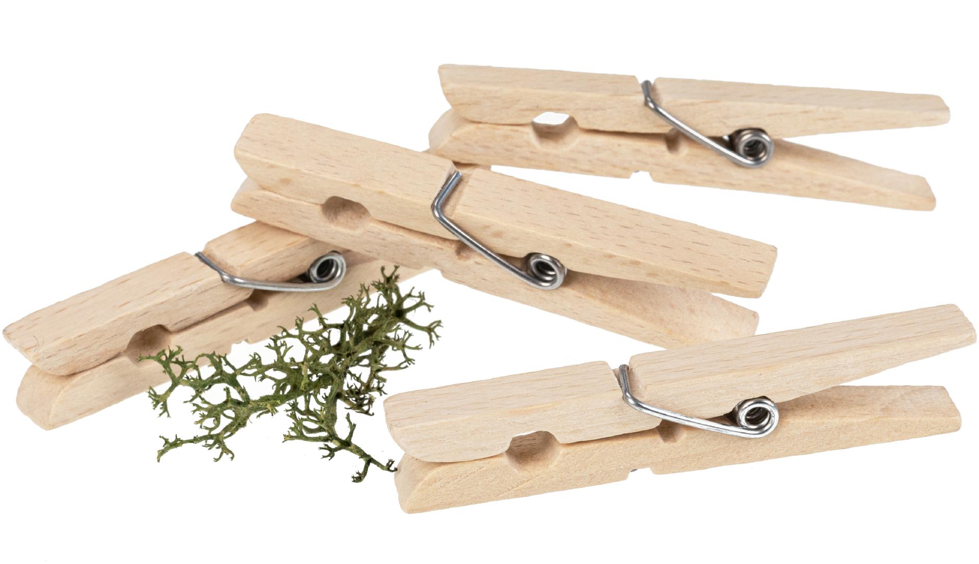 Holz-Wäscheklammer aus FSC® zertifiziertem Buchen Holz - 75 x 10 x 14 mm